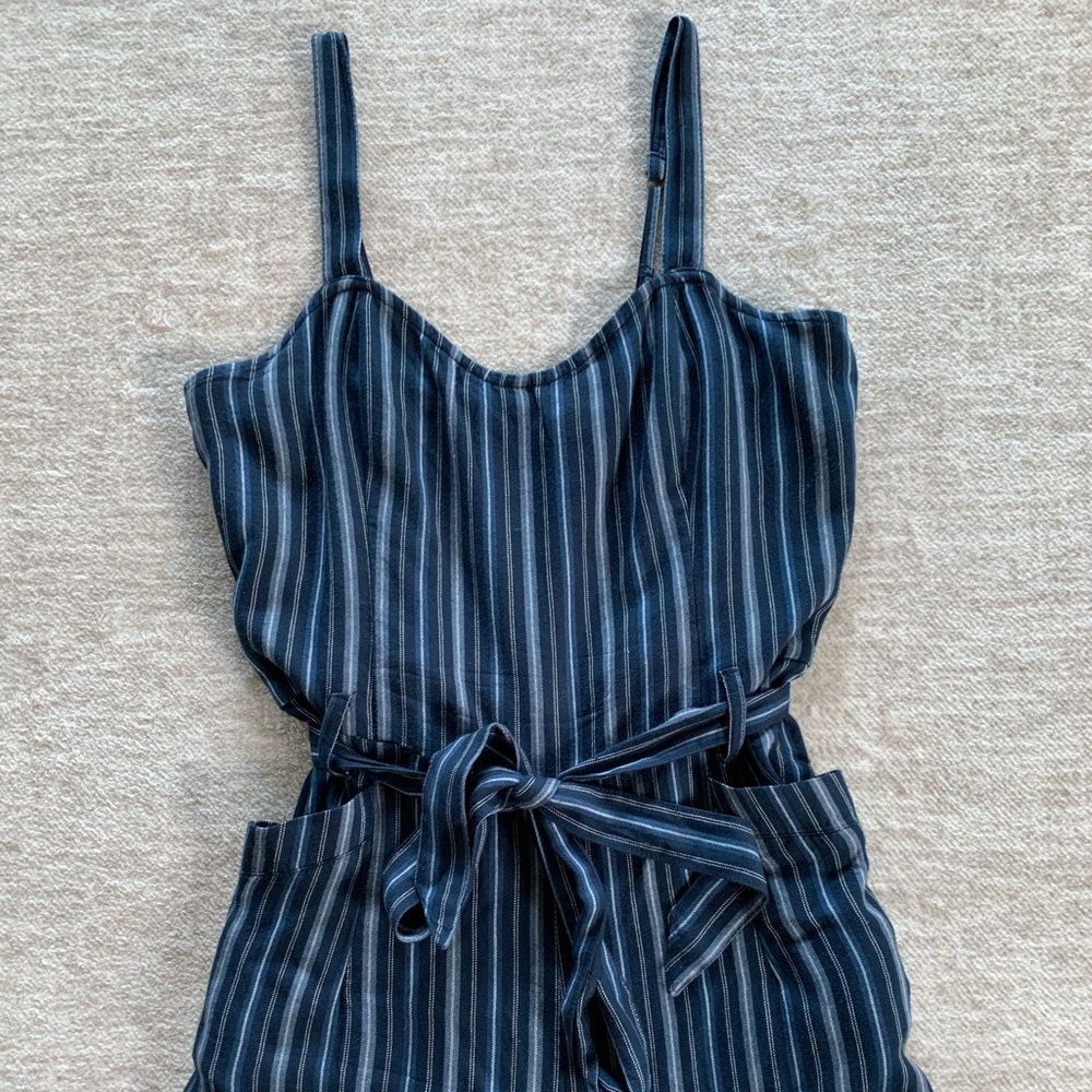 stripped jumpsuit